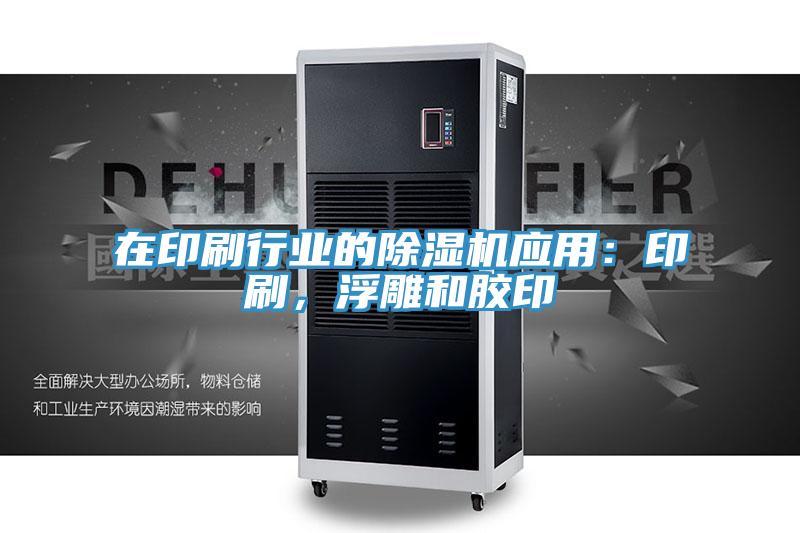 在印刷行業的除濕機應用：印刷，浮雕和膠印