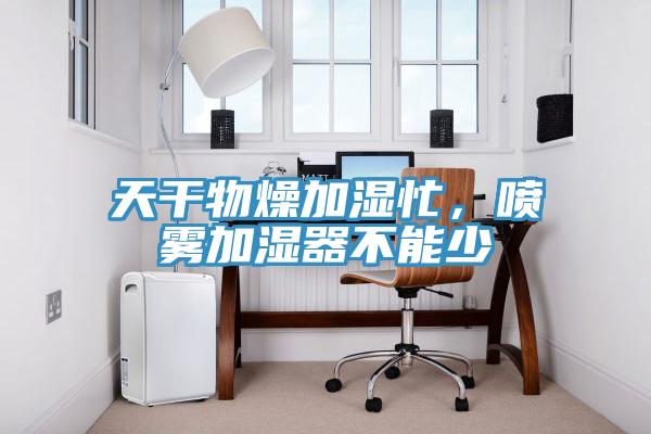 天干物燥加濕忙，噴霧加濕器不能少
