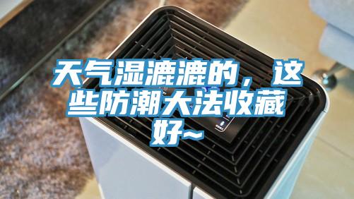 天氣濕漉漉的，這些防潮大法收藏好~