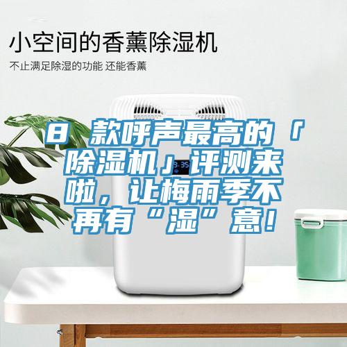 8 款呼聲最高的「除濕機」評測來啦，讓梅雨季不再有“濕”意！