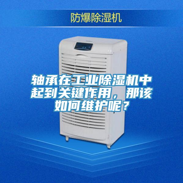 軸承在工業除濕機中起到關鍵作用,那該如何維護呢?