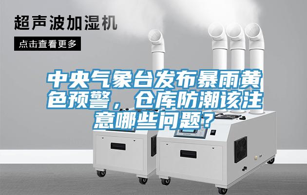 中央氣象臺發(fā)布暴雨黃色預警，倉庫防潮該注意哪些問題？