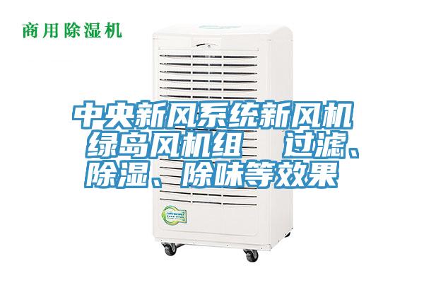 中央新風系統(tǒng)新風機 綠島風機組  過濾、除濕、除味等效果