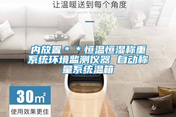 內放置**恒溫恒濕稱重系統環境監測儀器 自動稱量系統溫箱