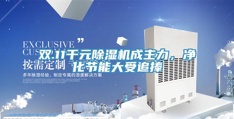 雙.11千元除濕機成主力,凈化節能大受追捧