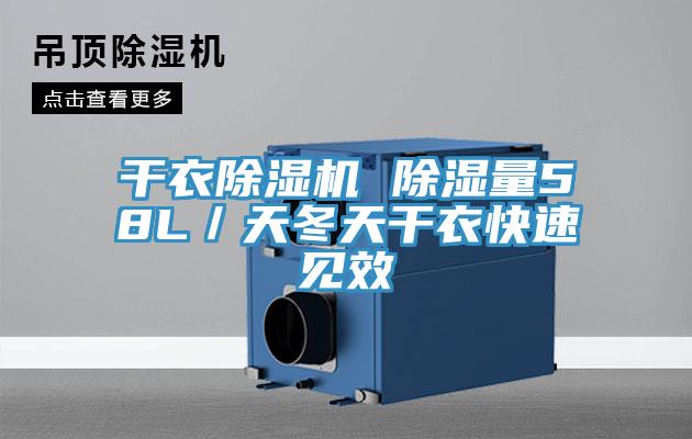 干衣除濕機 除濕量58L/天冬天干衣快速見效