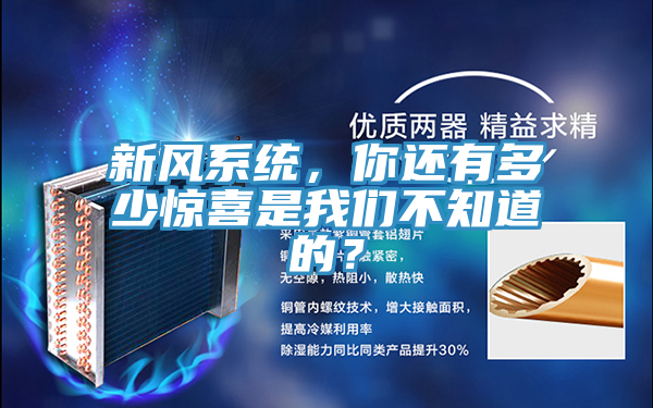 新風(fēng)系統(tǒng),你還有多少驚喜是我們不知道的?